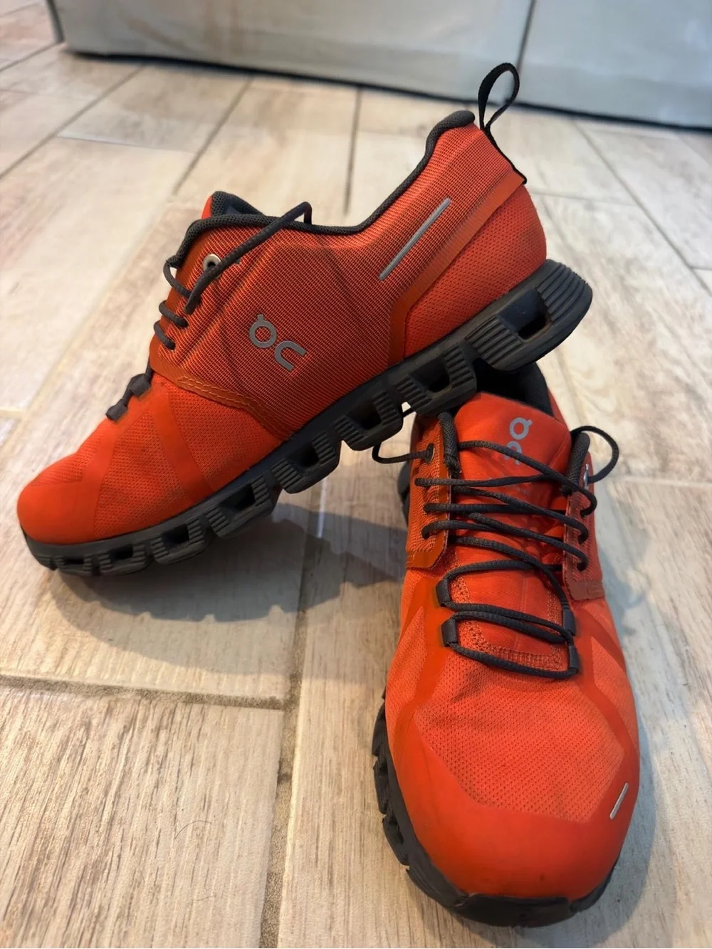On Running Running Men’s Cloudventure Trail Shoes - Orange size 8
